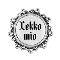 Gaudiknopf "Lekko mio" verziert