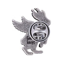 Gaudiknopf "Wolpertinger" Altsilber