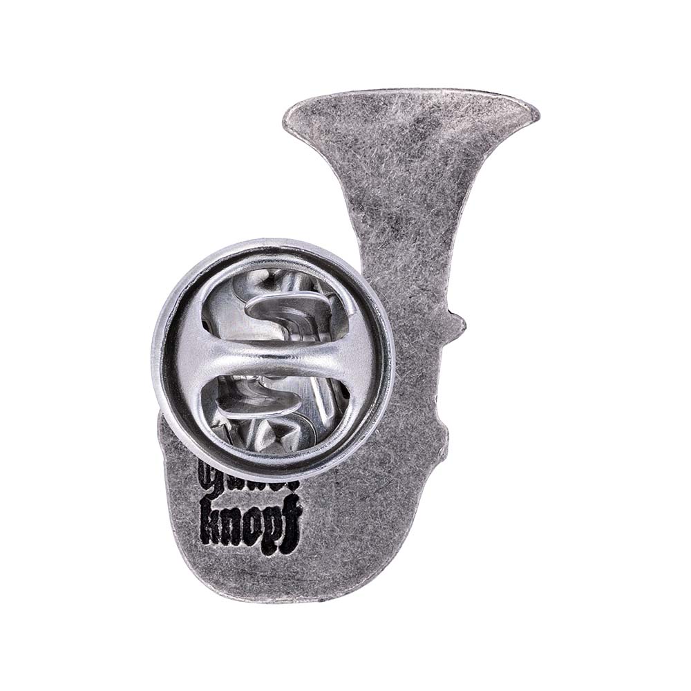 Gaudiknopf "Tuba" altsilber