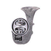 Gaudiknopf "Tuba" altsilber