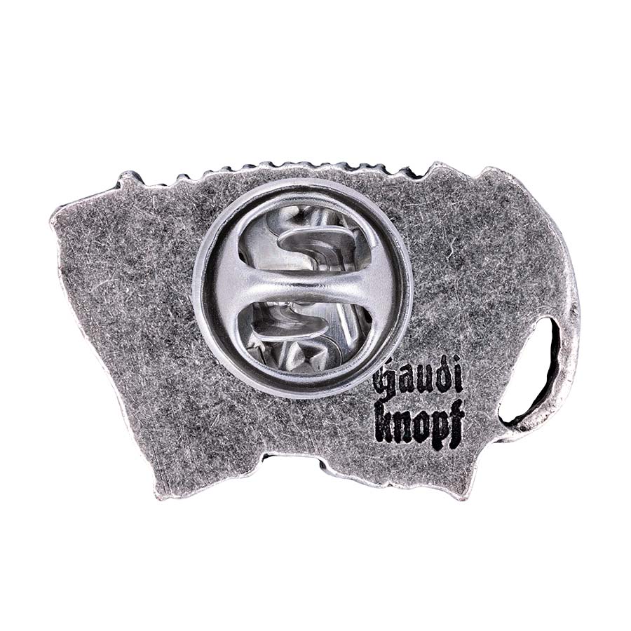 Gaudiknopf "Harmonika" altsilber