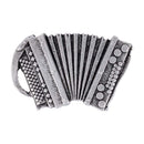Gaudiknopf "Harmonika" altsilber