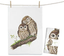 MALUU Geschirrtuch Snuggling Owls