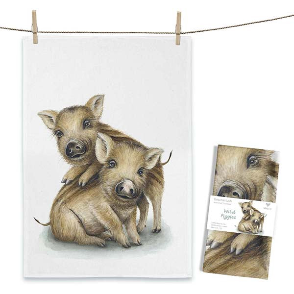 MALUU Geschirrtuch Wild Piggies