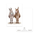 MALUU Postkarte Cheeky Donkeys