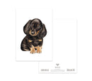 MALUU Postkarte Dachshund Puppy