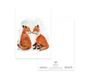 MALUU Postkarte Fox Friends