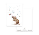 MALUU Postkarte Lucky Mouse