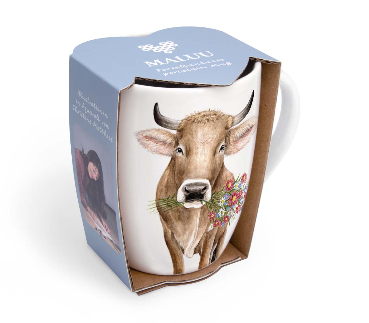 MALUU Tasse Charming Cow