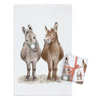 MALUU Frottee Handtuch Cheeky Donkeys