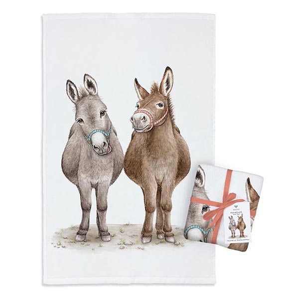 MALUU Frottee Handtuch Cheeky Donkeys