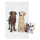 MALUU Frottee Handtuch Loyal Dog Friends