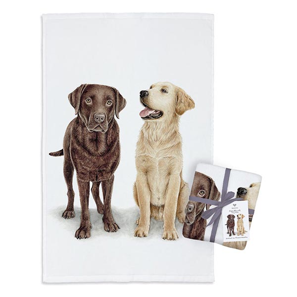 MALUU Frottee Handtuch Loyal Dog Friends