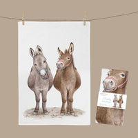 MALUU Geschirrtuch Cheeky Donkeys