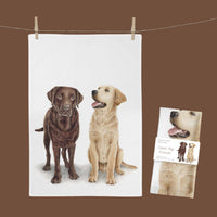 MALUU Geschirrtuch Loyal Dogs Friends