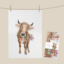 MALUU Geschirrtuch Charming Cow