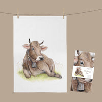 MALUU Geschirrtuch Chilling Cow