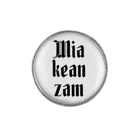 Gaudiknopf "Mia kean zam" schlicht