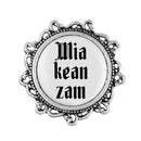 Gaudiknopf "Mia kean zam" verziert