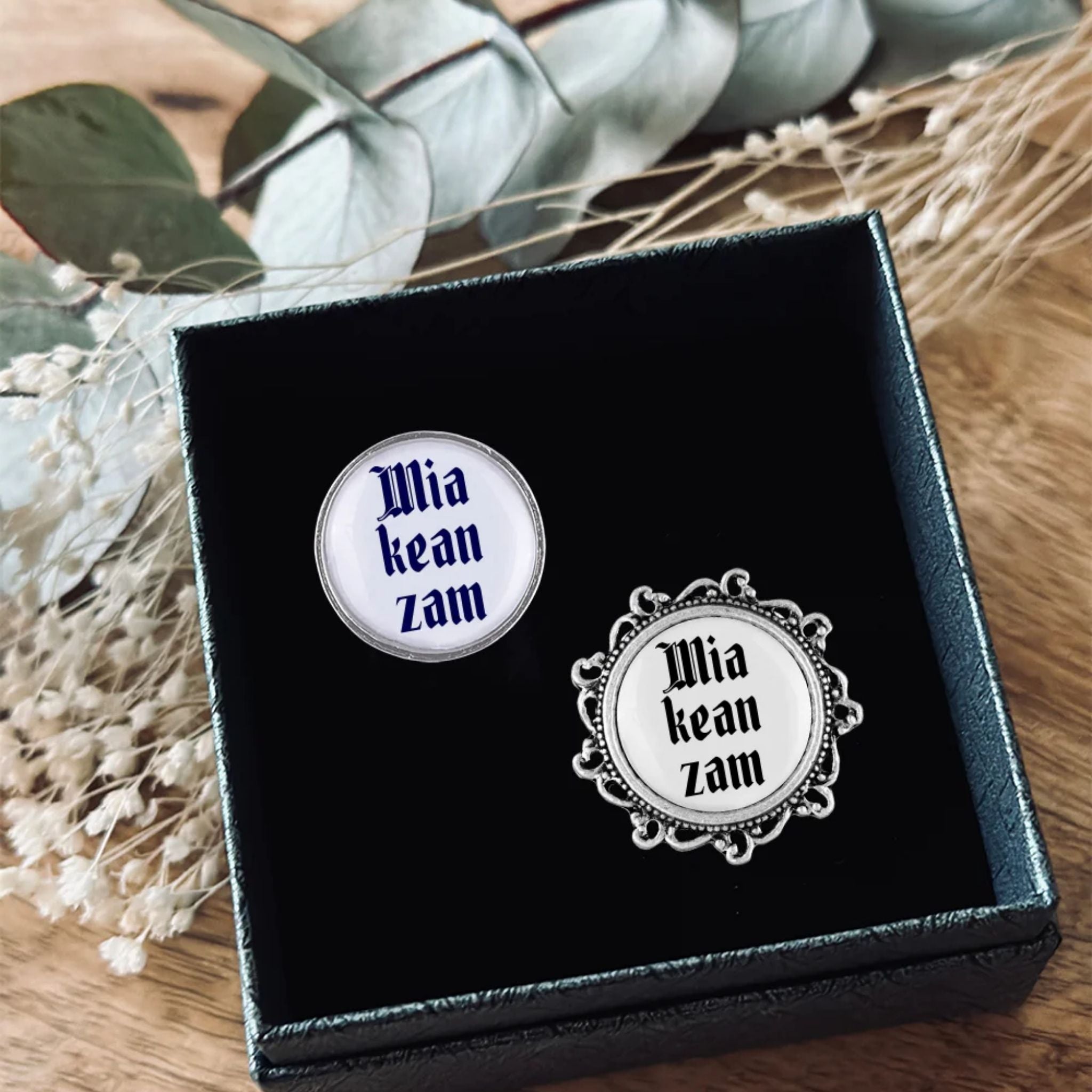 Gaudiknopf "Mia kean zam " Doppelpack