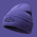 Bergverliebt® Lebensgfui Beanie"Berg" Lila