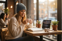 Bergverliebt® Lebensgfui RECYCLD Beanie "Berg" Dark Grey-Schwarz