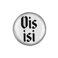 Gaudiknopf "Ois isi" schlicht