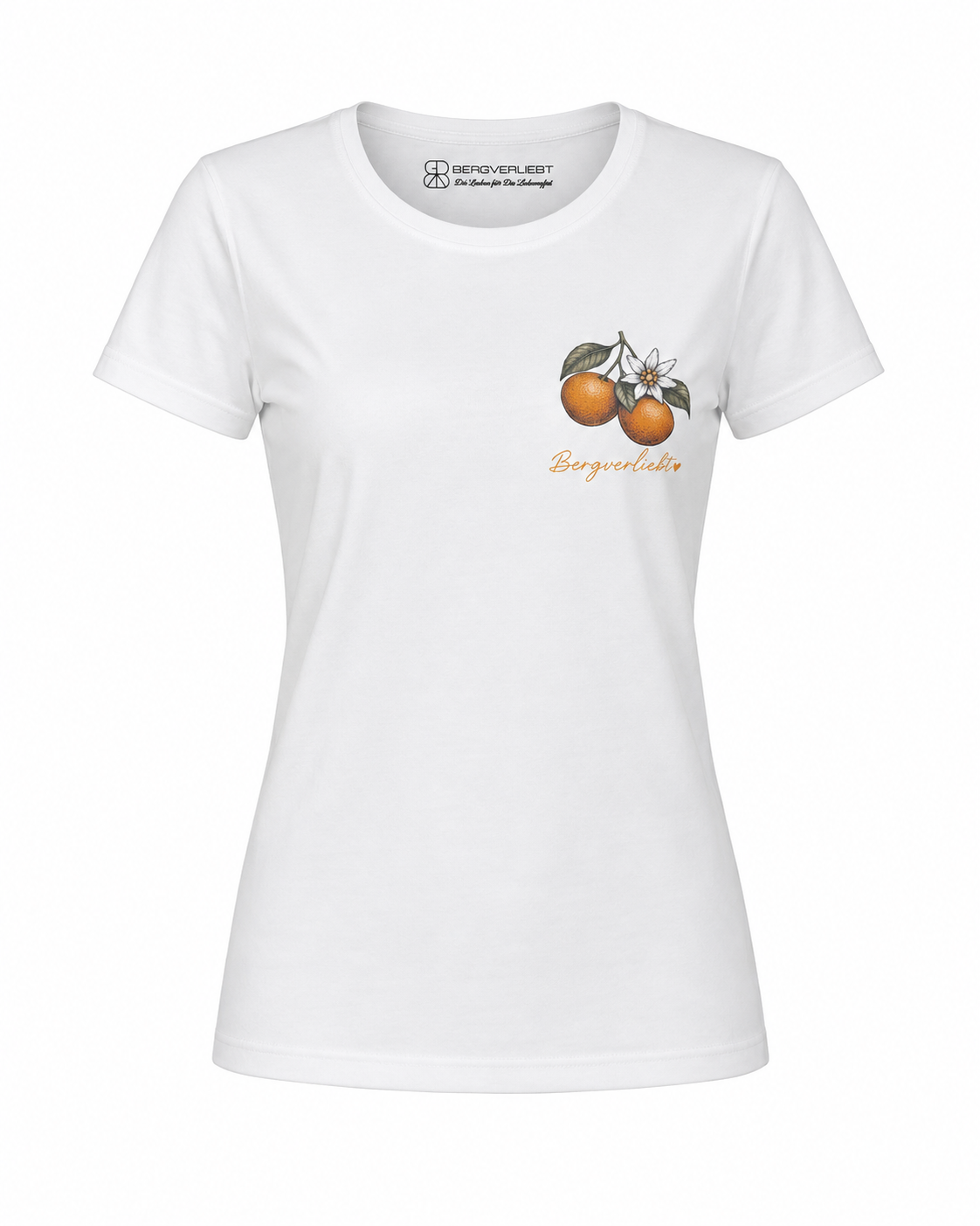 T-Shirt „Dolce Vita Orange“ – Herzstück by Bergverliebt®