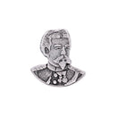 Gaudiknopf "Ludwig" altsilber