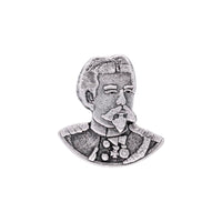 Gaudiknopf "Ludwig" altsilber