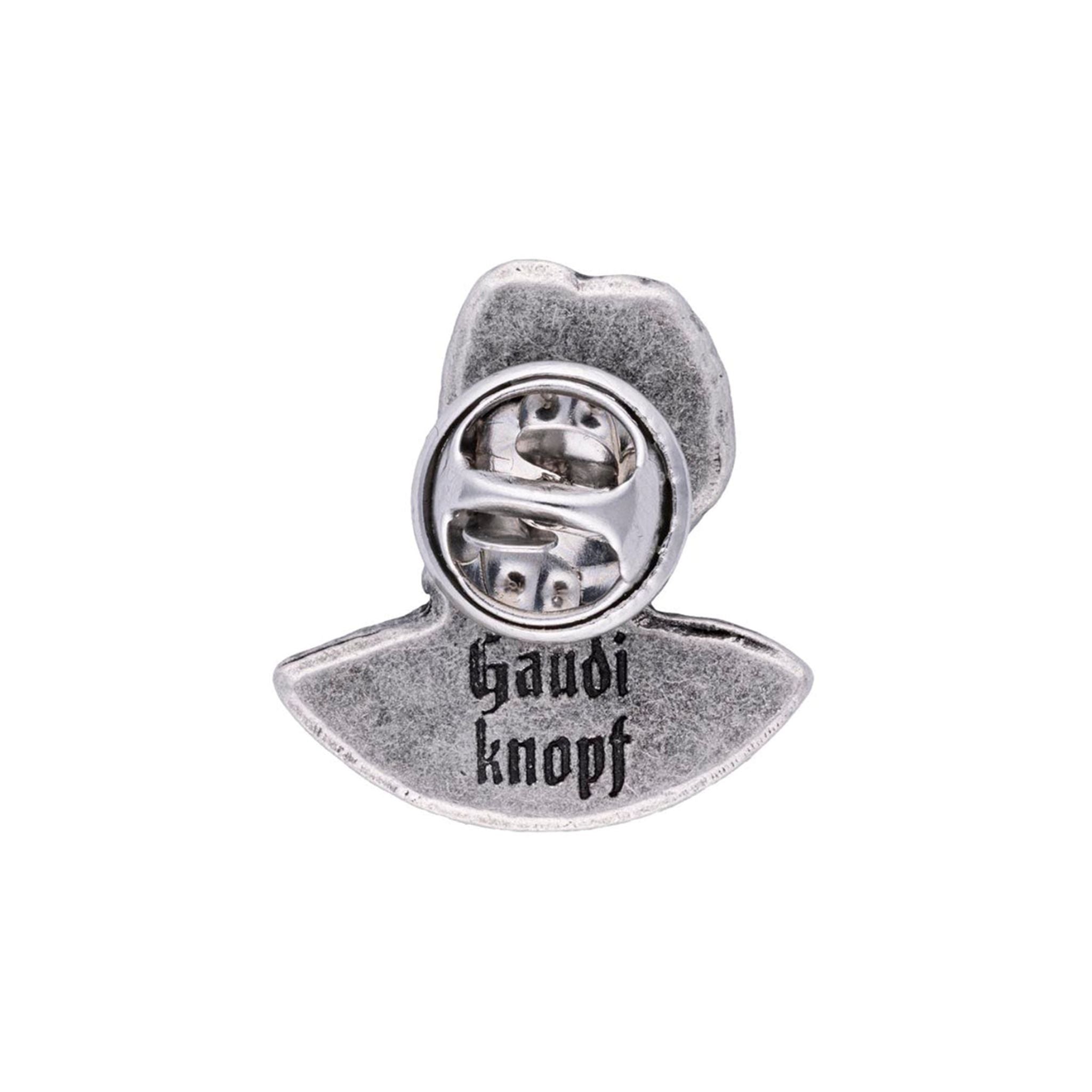 Gaudiknopf "König Ludwig" altsilber