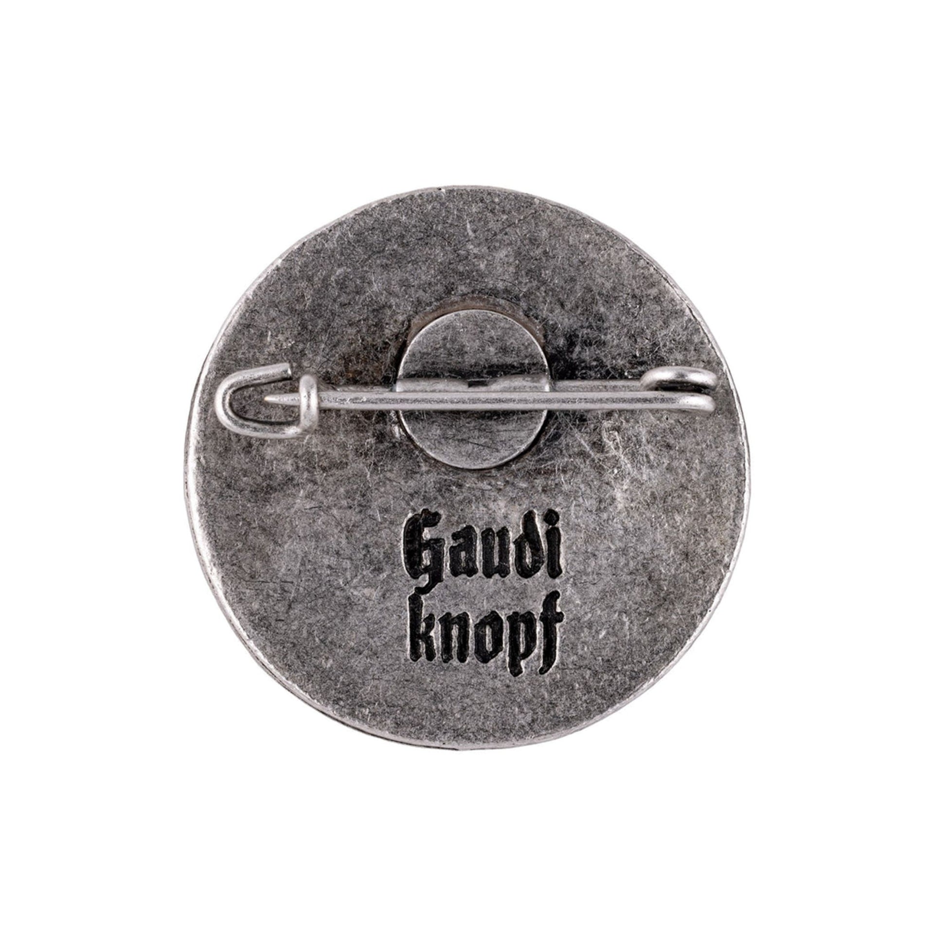 Gaudiknopf "Oane moan i pack i no" Tradition