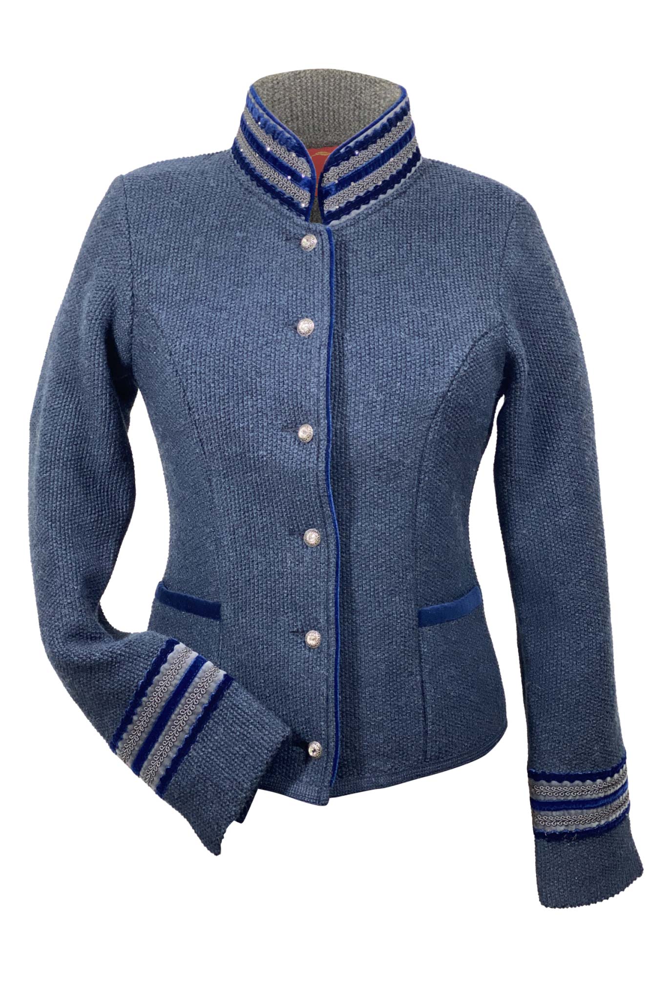 Litzlfelder Strickjacke "Maria" Marineblau