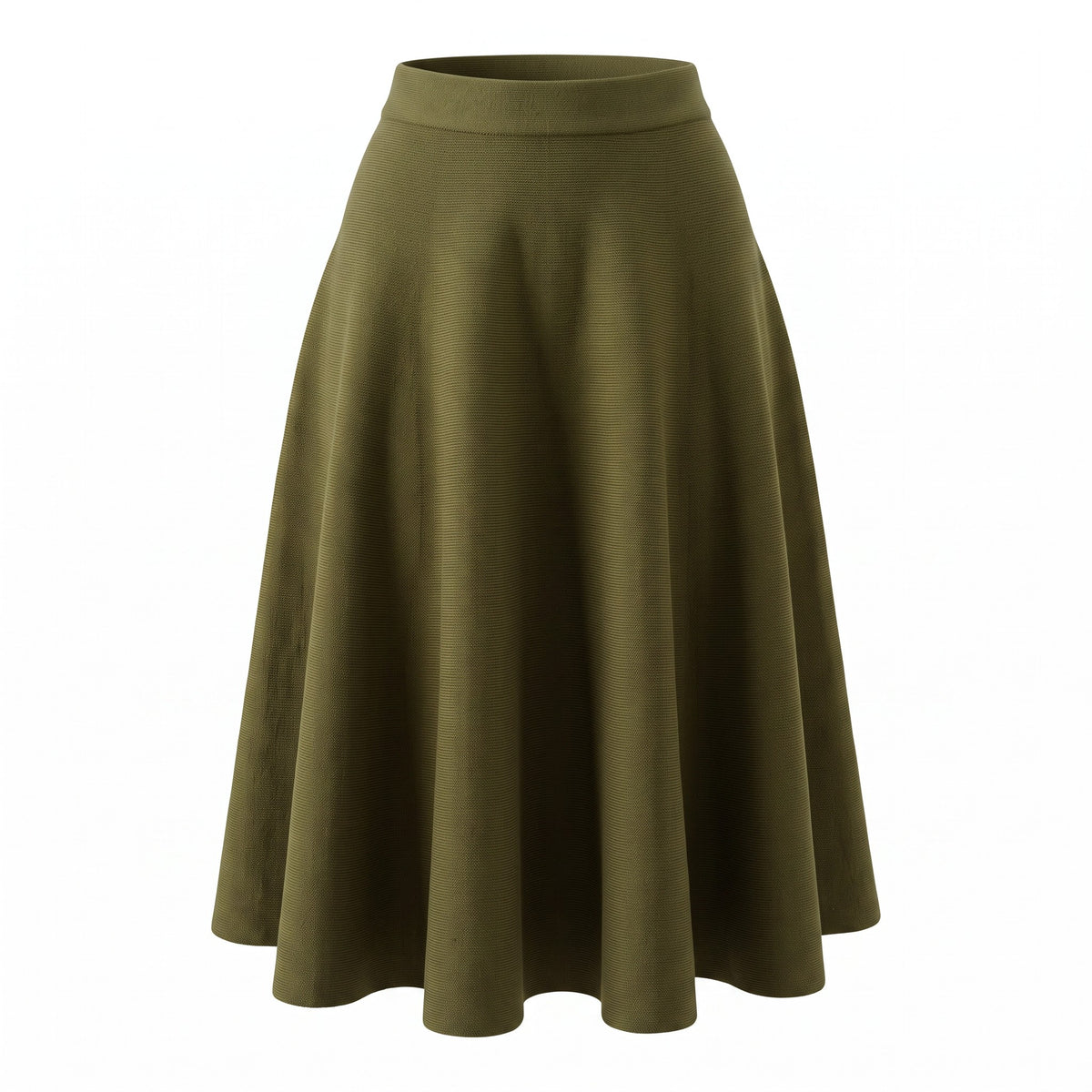 Strickrock „Alpenblüte“, Olive