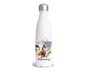 Edelstahl-Thermoflasche "Alpensommer Kuh" weiß 500 ml