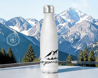 Bergverliebt® Edelstahl-Thermoflasche "Bergnarrisch" weiß 500 ml