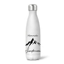 Bergverliebt® Edelstahl-Thermoflasche "Wanderwoman" weiß 500 ml
