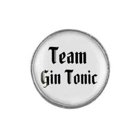 Gaudiknopf "Team Gin Tonic" schlicht