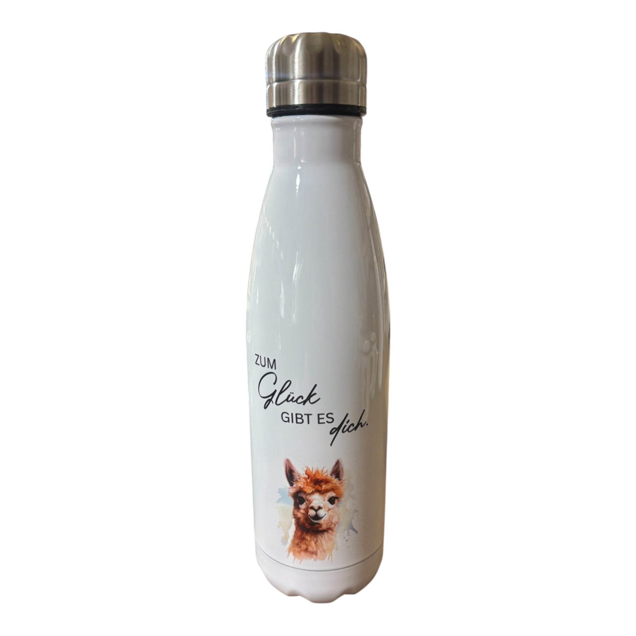 Bergverliebt® Gspürwerk  Edelstahl-Thermotrinkflasche 500 ml "Alpaka"