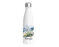 Edelstahl-Thermoflasche "Alpensommer Edelweiß" weiß 500 ml
