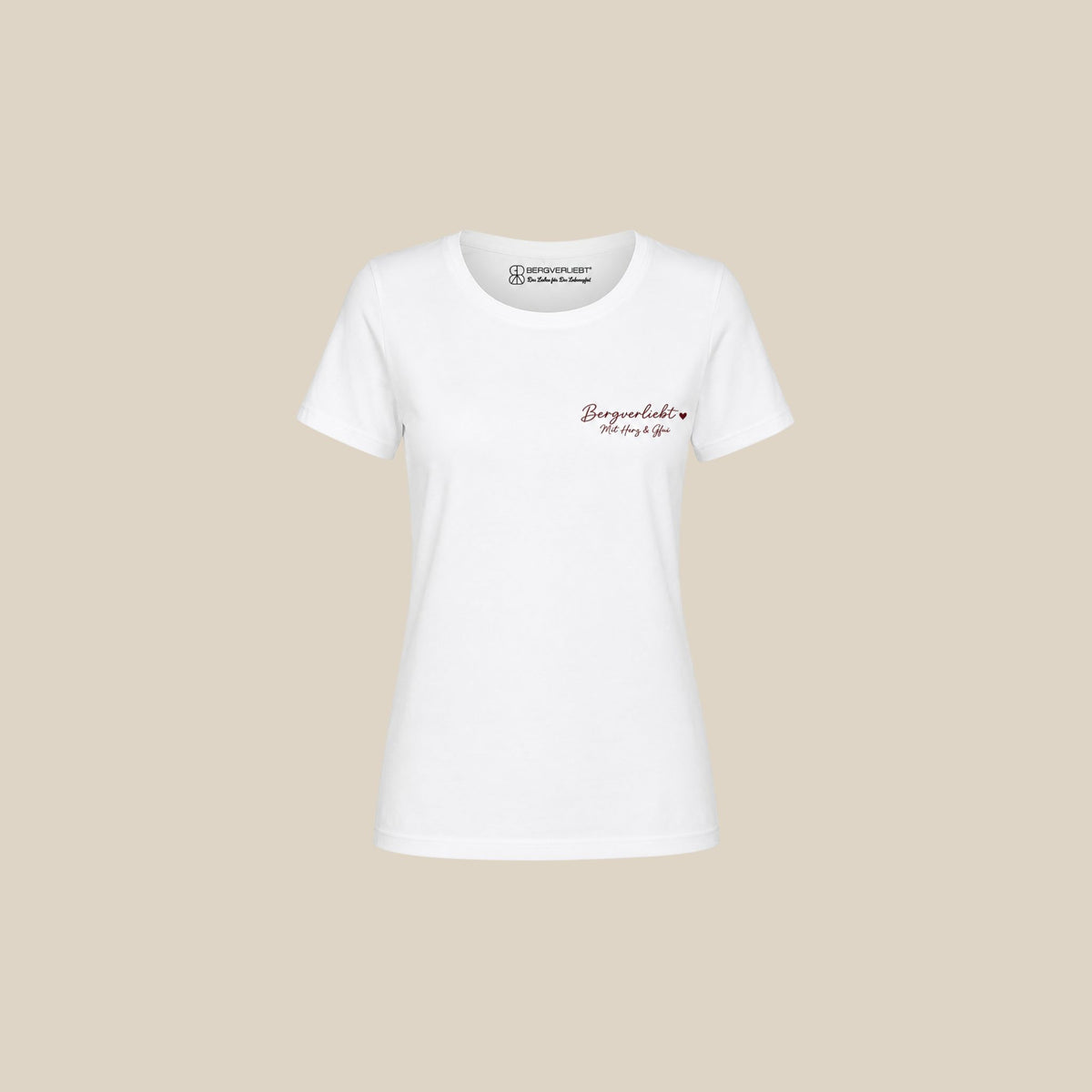 T-Shirt „Bergverliebt Mit Herz & Gfui“