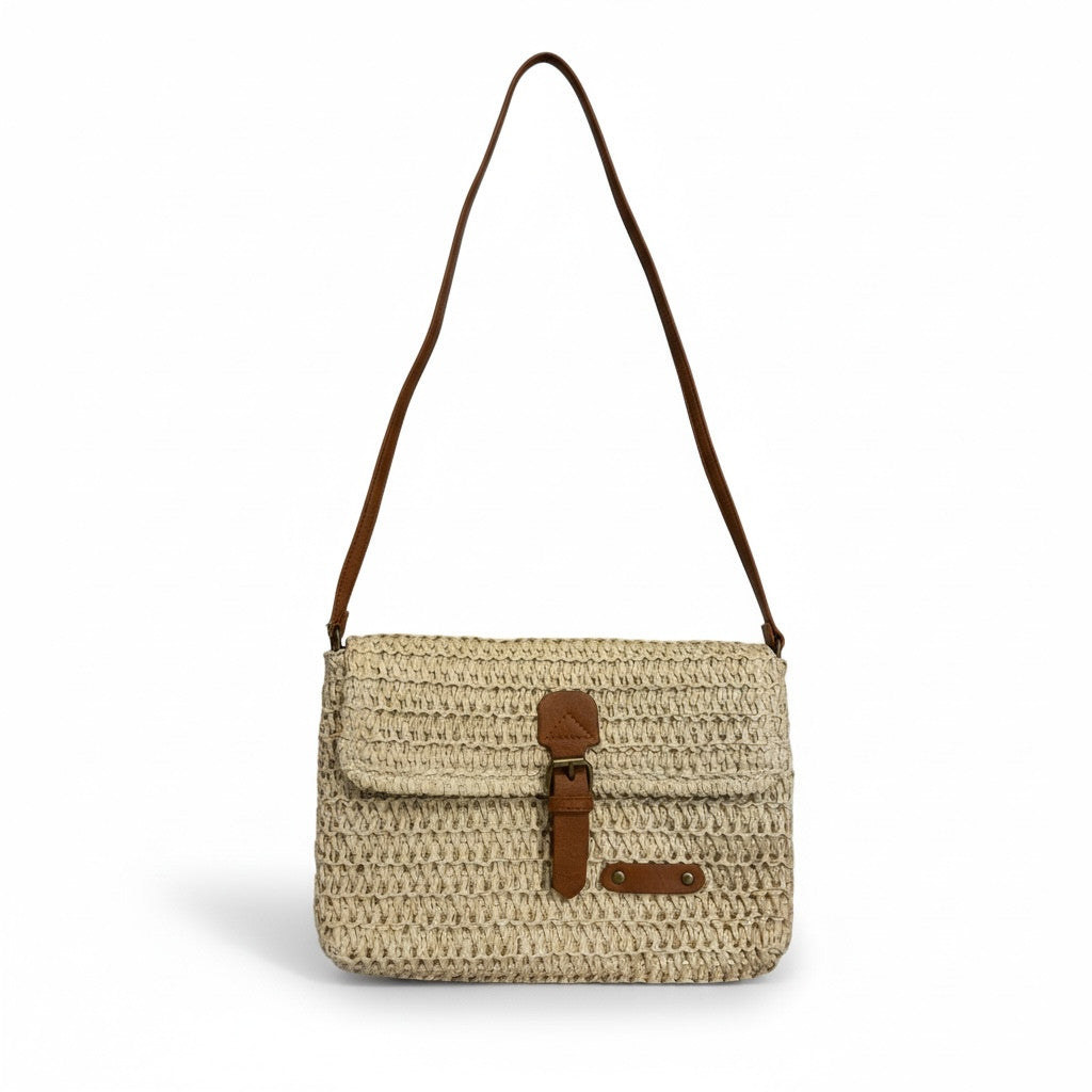 Bergverliebt®  Vintage Umhängestasche "Marie" beige