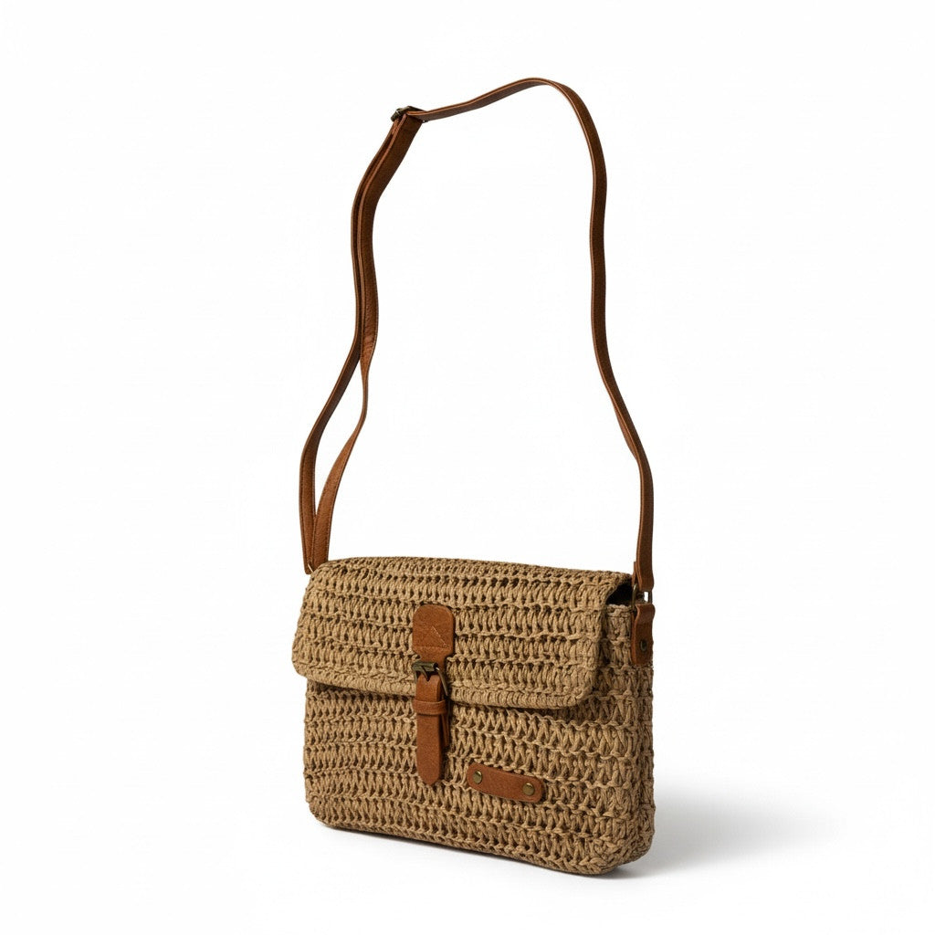 Bergverliebt®  Vintage Umhängestasche "Marie" braun