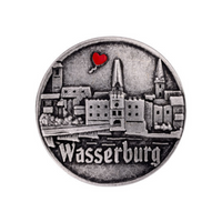 Gaudiknopf "Ein Herz für Wasserburg am Inn" Tradition