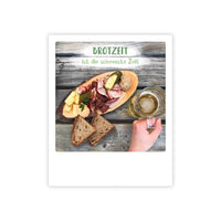 Photo-Postkarte "brotzeit ist di scheenste zeit"
