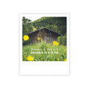 Photo-Postkarte "dahoam is koa ort, dahoam is a gfui hütte"