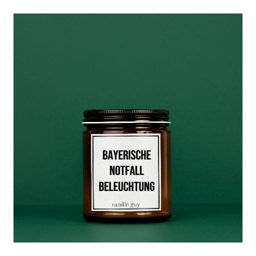 Duftkerze "Bayerische Notfallbeleuchtung"