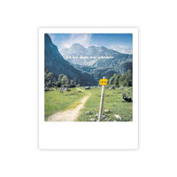 Photo-Postkarte "ich bin dann mal wandern""