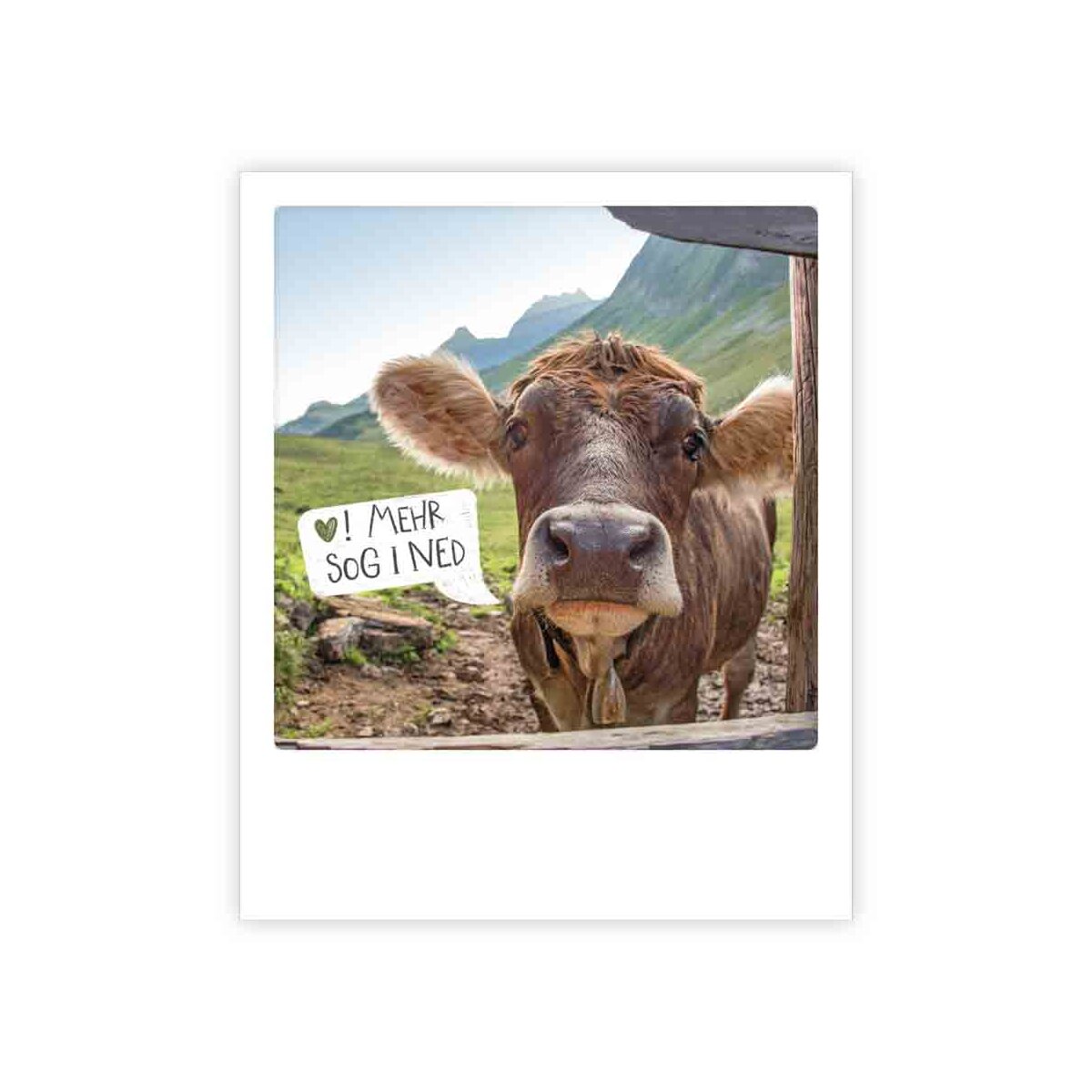 Photo-Postkarte "mehr sog i ned"
