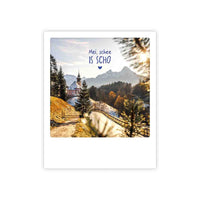 Photo-Postkarte "mei, schee is scho"